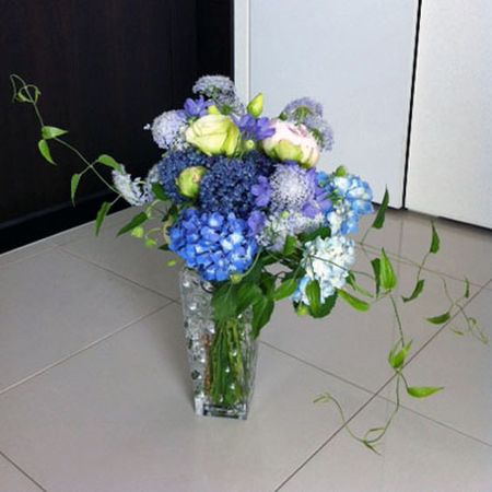 生花 期間限定 大島のアジサイ 青 30cm 1本に一輪つき Ot 通販 はなどんやアソシエ