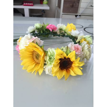MR様 サンフラワー イエロー レターフラワー（HAPPY WEDDING / オールドローズガーベラ
