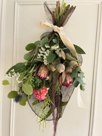生花】プロテア ロビン 40cm～(赤×クリーム)※木金入荷少【OTOT】【早